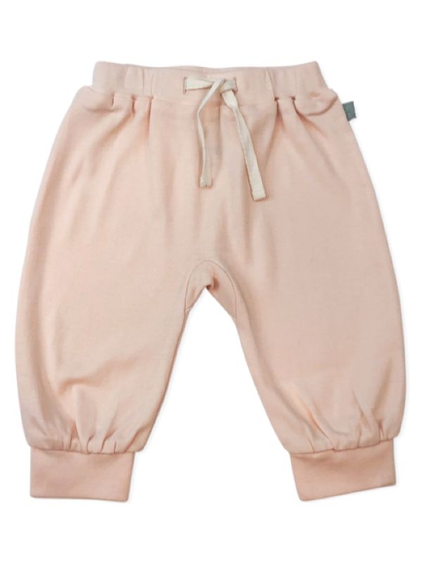 Pantaloni bebe harem Shell Pink